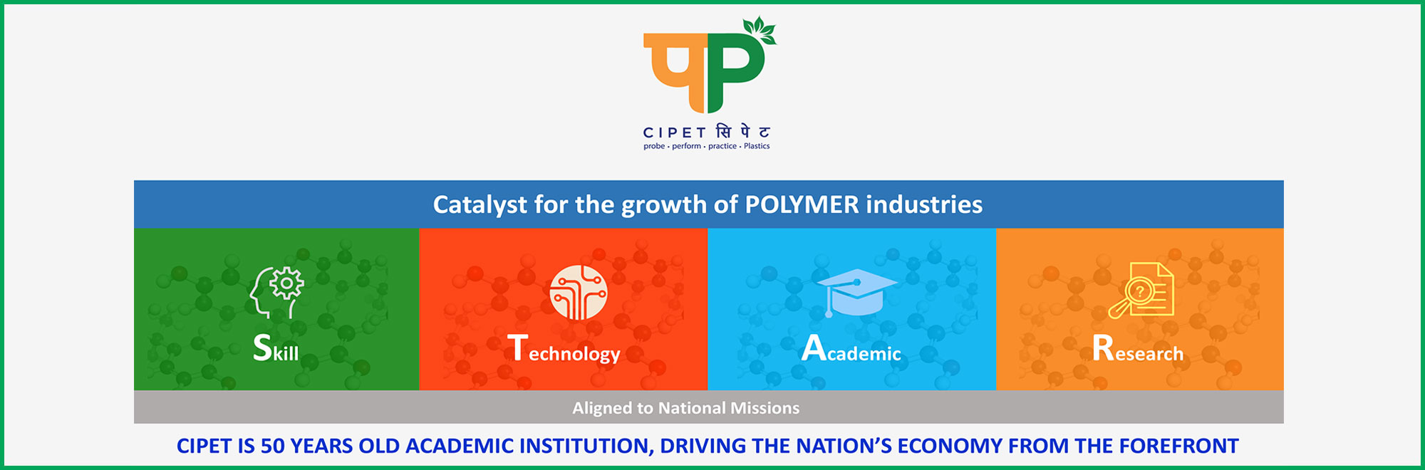 CIPET IS 50 YEARS OLD ACADEMIC INSTITUTION, DRIVING THE NATION'S ECONOMY FROM THE FOREFRONT